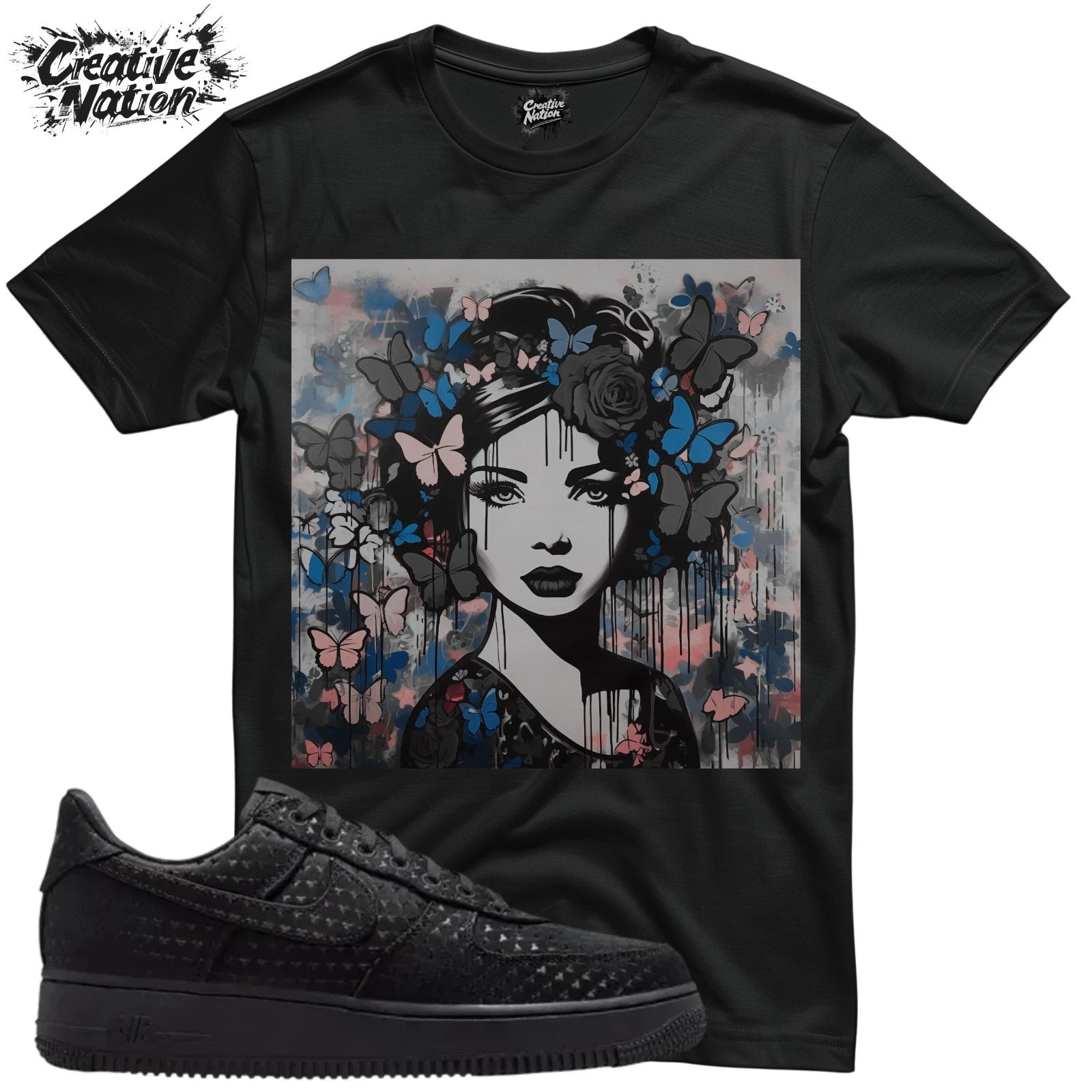 Shirt To Match Valentine's Day Triple Black Foam Unisex Tee