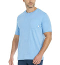 Greg Norman Pocket Tee Shirt Short Sleeve Sz Small Lt Blue NEW