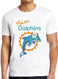 Miami Dolphins 80s Sports Florida American Football Cool Gift Tee T Shirt M239