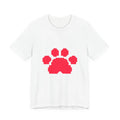 Unisex Jersey Short Sleeve Tee Cute Retro 8-Bit Pixel Art Furry Paw Design