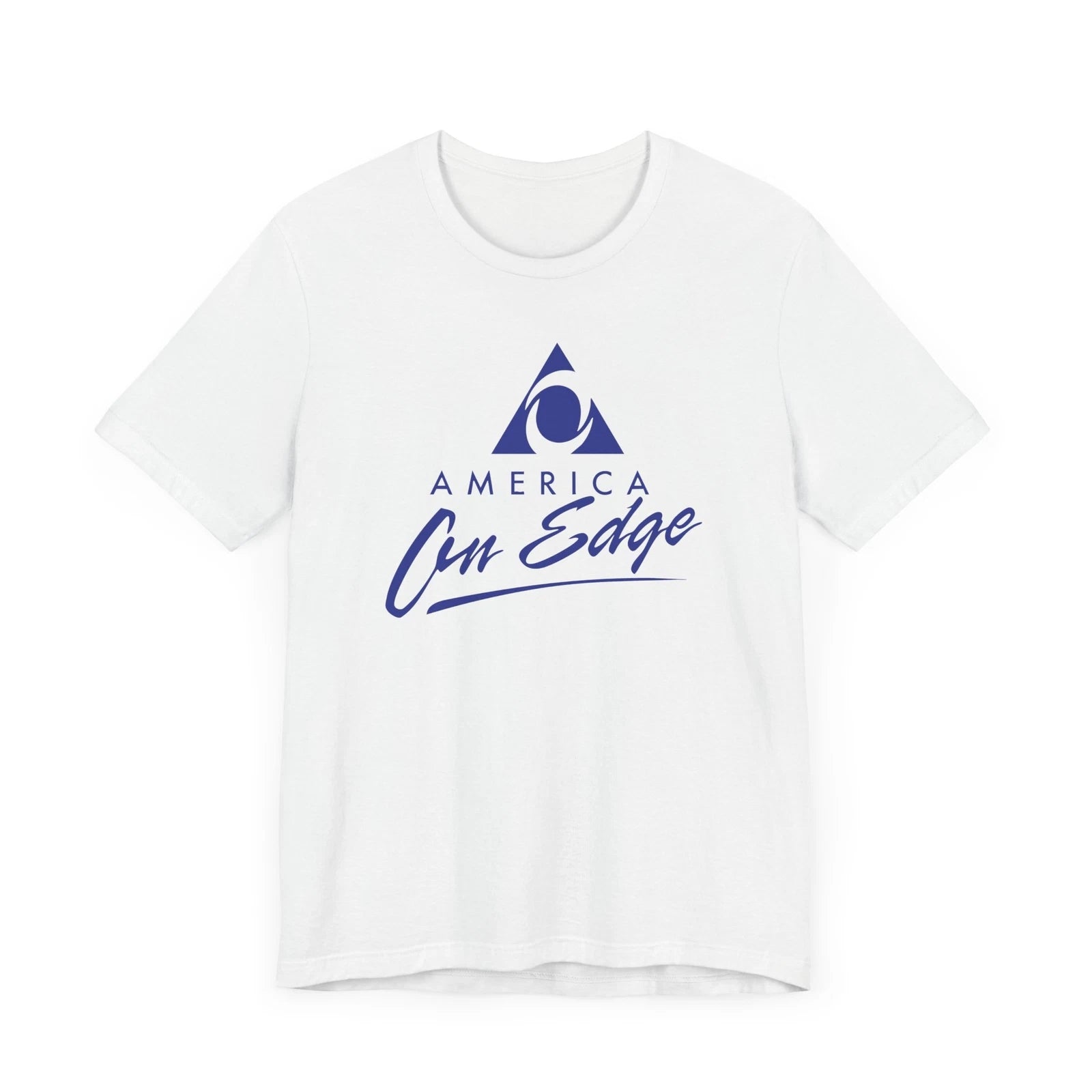America On Edge Unisex Jersey Tee - Trendy Graphic T-Shirt for Casual Wear