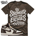 Shirt To Match 1 High OG Light Madder Root Unisex Tee Gym Shirt Sneaker Shirt