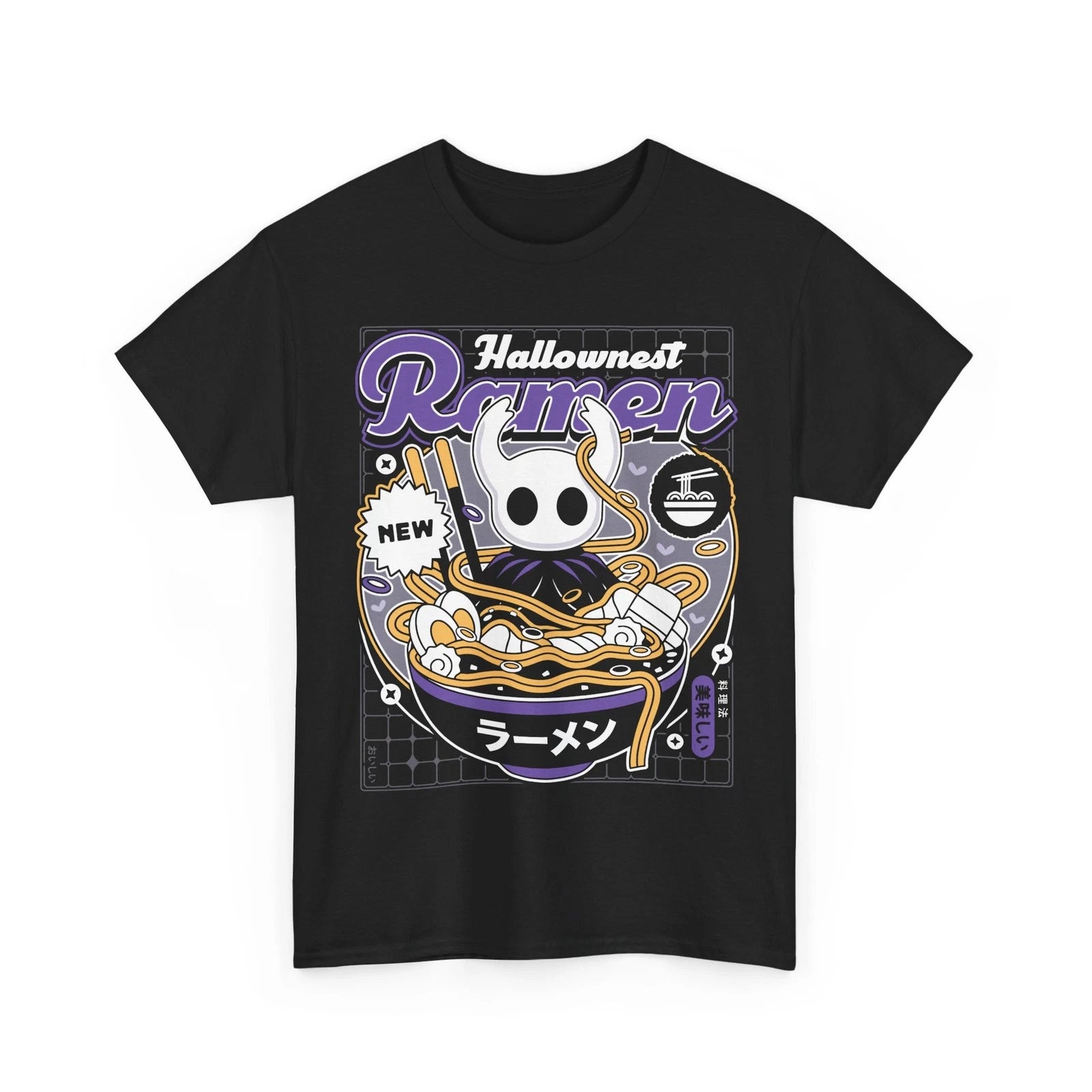 Hallownest Ramen Aesthetic Unisex T-Shirt. Hollow Knight Video Game. Silksong.