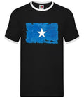 Grunge Style Flag Of Somalia - Men's Ringer - Somali Country Flag