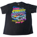 DOM Mens XL Ford Mustang King of the Streets Neon 90s Style Short Sleeve Shirt