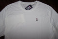 NWT Psycho Bunny SOLID WHITE Long Sleeve T-Shirt PIMA COTTON Men's 3XL 3XB LOGO