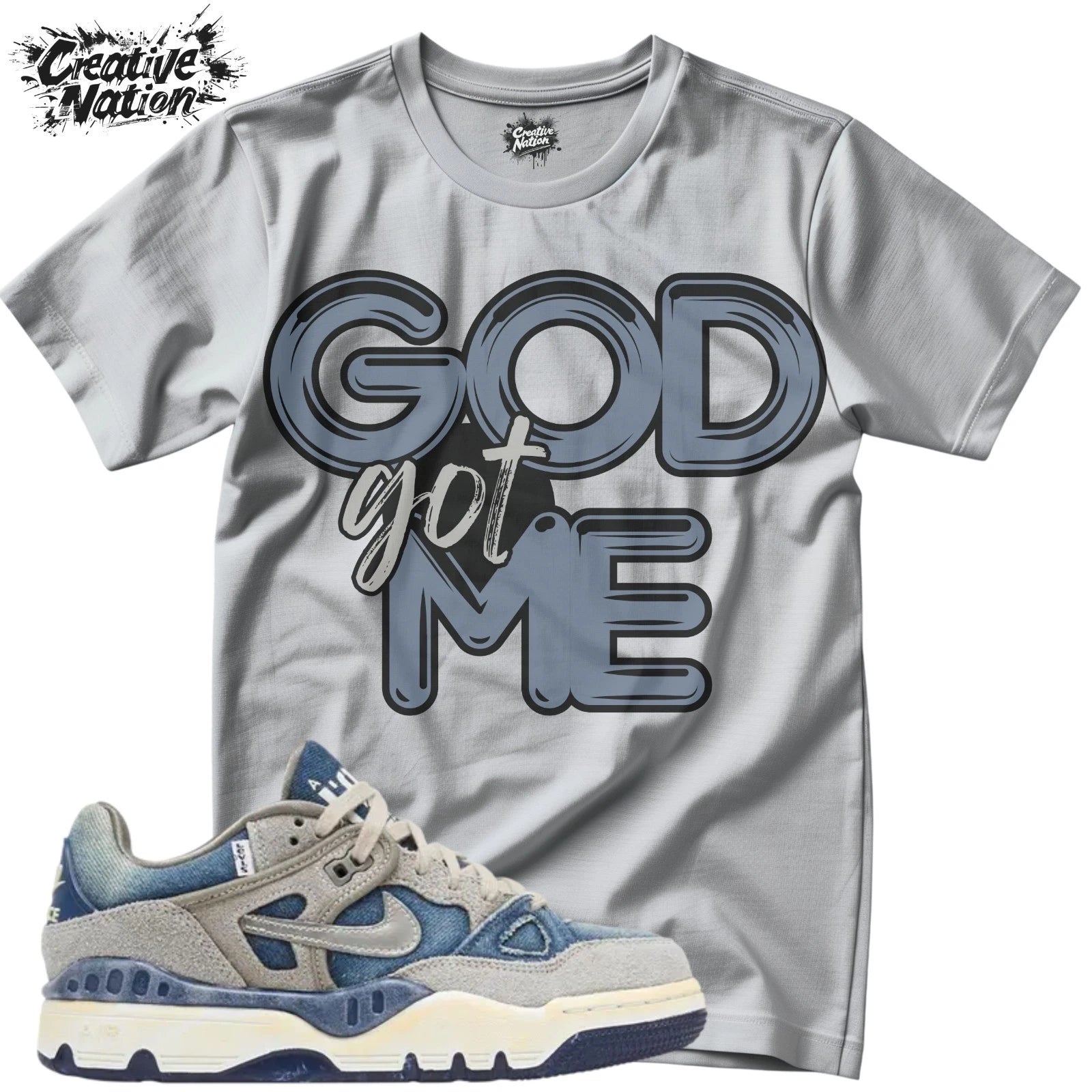Shirt To Match 3 Low SP Olive Grey Unisex Tee GOD Got Me Shirt