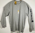 Carhartt Loose Fit Heavyweight Long Sleeve Logo Sleeve Graphic T Shirt Sz L Tall