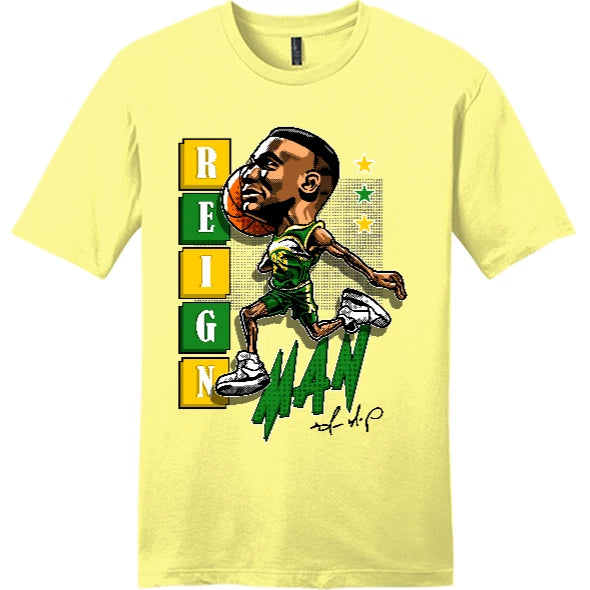 NEW STREETWEAR ON DEMAND TOON REIGN MAN Tee Shirt YELLOW SM-4XLARGE MADE IN USA