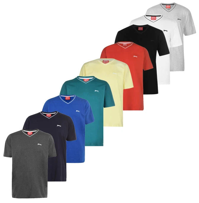 Slazenger V Neck Shirt Men S M L XL 2XL 3XL 4XL XXXXL Tee Shirt New