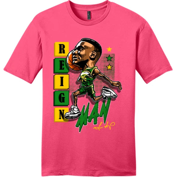 NEW STREETWEAR ON DEMAND TOON REIGN MAN Tee Shirt NEON PINK SM-4XL MADE IN USA