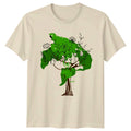 Wildflower Meadow Aesthetic Nature Line Womens T-Shirt Botanical Gardening