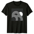 Abstract Retro Geometric Rainbow T-Shirt Retro Rainbow Abstract Art Birthday