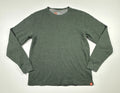 The American Outdoorsman Waffle Knit Shirt Men's Size Medium Green Long Sleeve