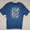 TravisMathew T-Shirt Mens Medium Blue Return Ticket Graphic Short Sleeve A42234