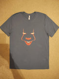 PENNYWISE / IT (2017,2019) FACE MINIMALIST - LARGE SLATE, RED Design Shirt