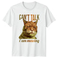 Cant Talk I Am Mewing T-Shirt Mewing Aesthetic Cat Meme