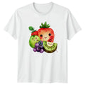 Cute Kawaii Fruit T-Shirt Summer Food Apparel Gift For Him And Her