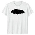 Just A Cloud Shape Outline T-Shirt Minimalist Art Weather Novelty