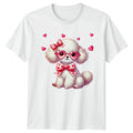 Poodle Puppy Hearts Sunglasses Women�s T-Shirt Men�s Tee Graphic Top