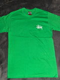 Stussy Basic Logo T-Shirt Green Size S