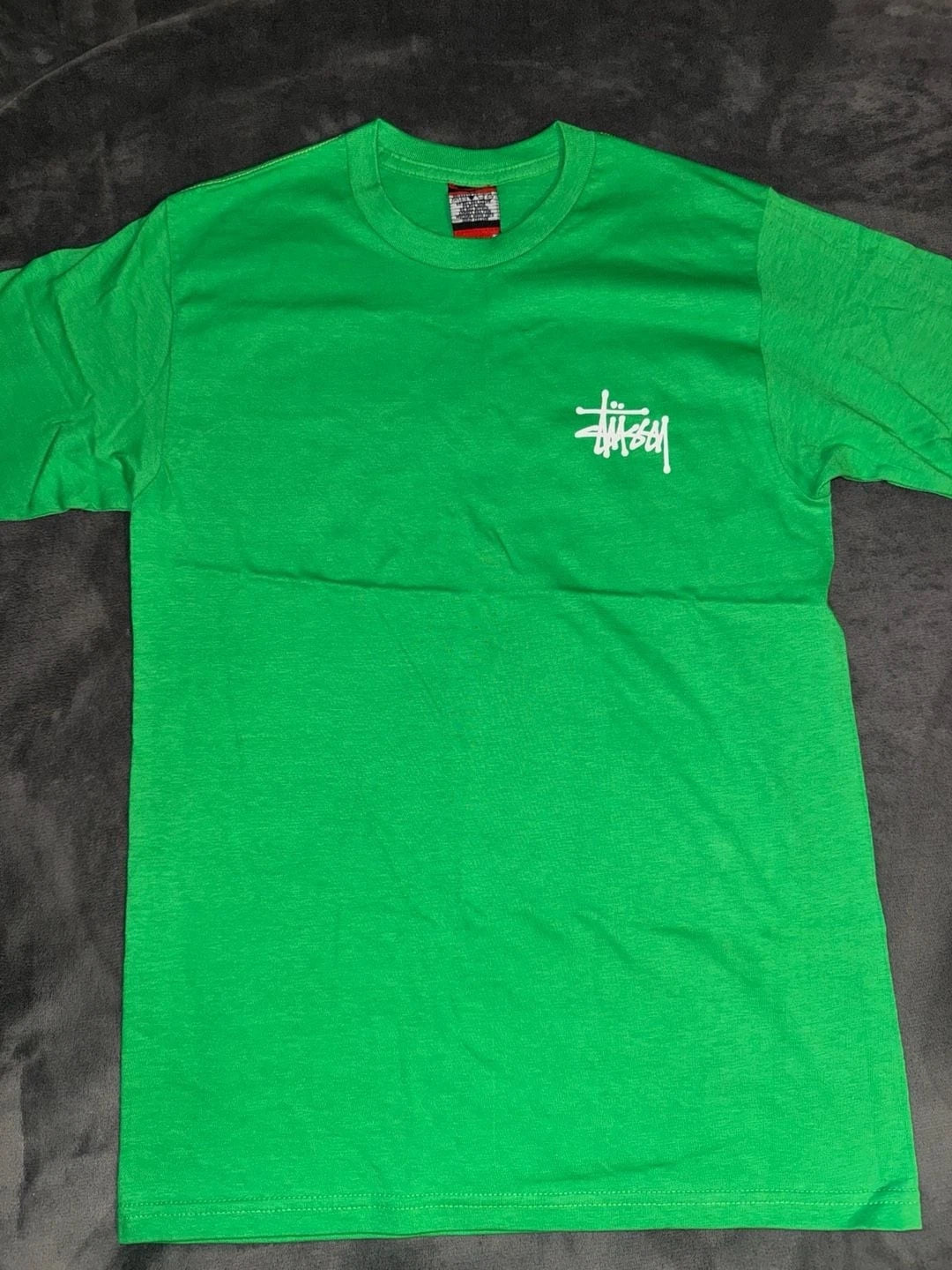 Stussy Basic Logo T-Shirt Green Size S