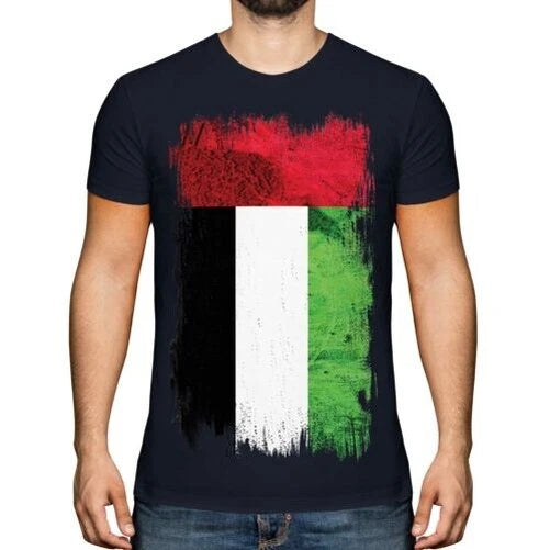 United Arab Emirates Grunge Flag Men's T-Shirt Al-  IN ? Rat Al- 