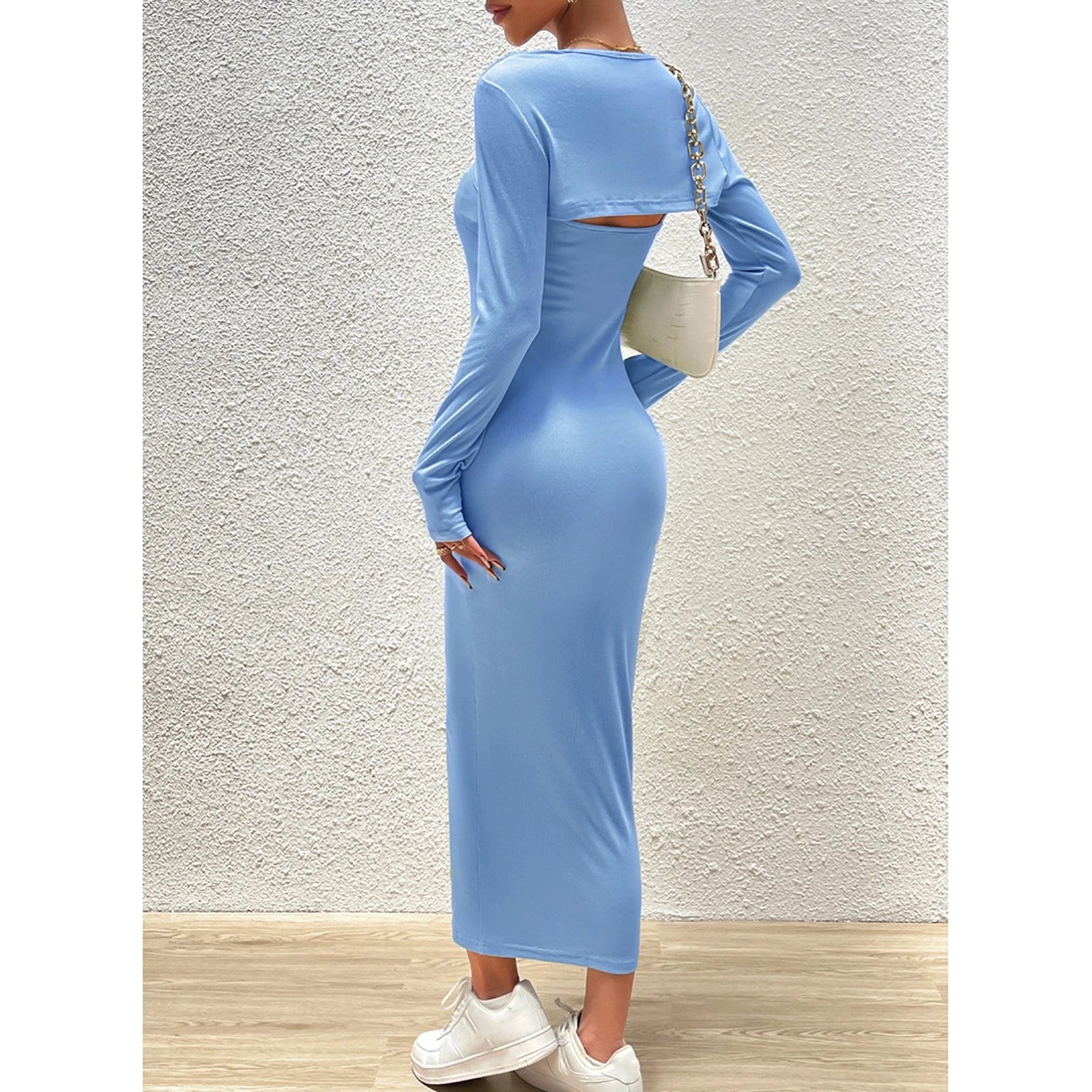 Stylish Women Long Slim Fit Dress For Parties And Daily Casual Easy To Use