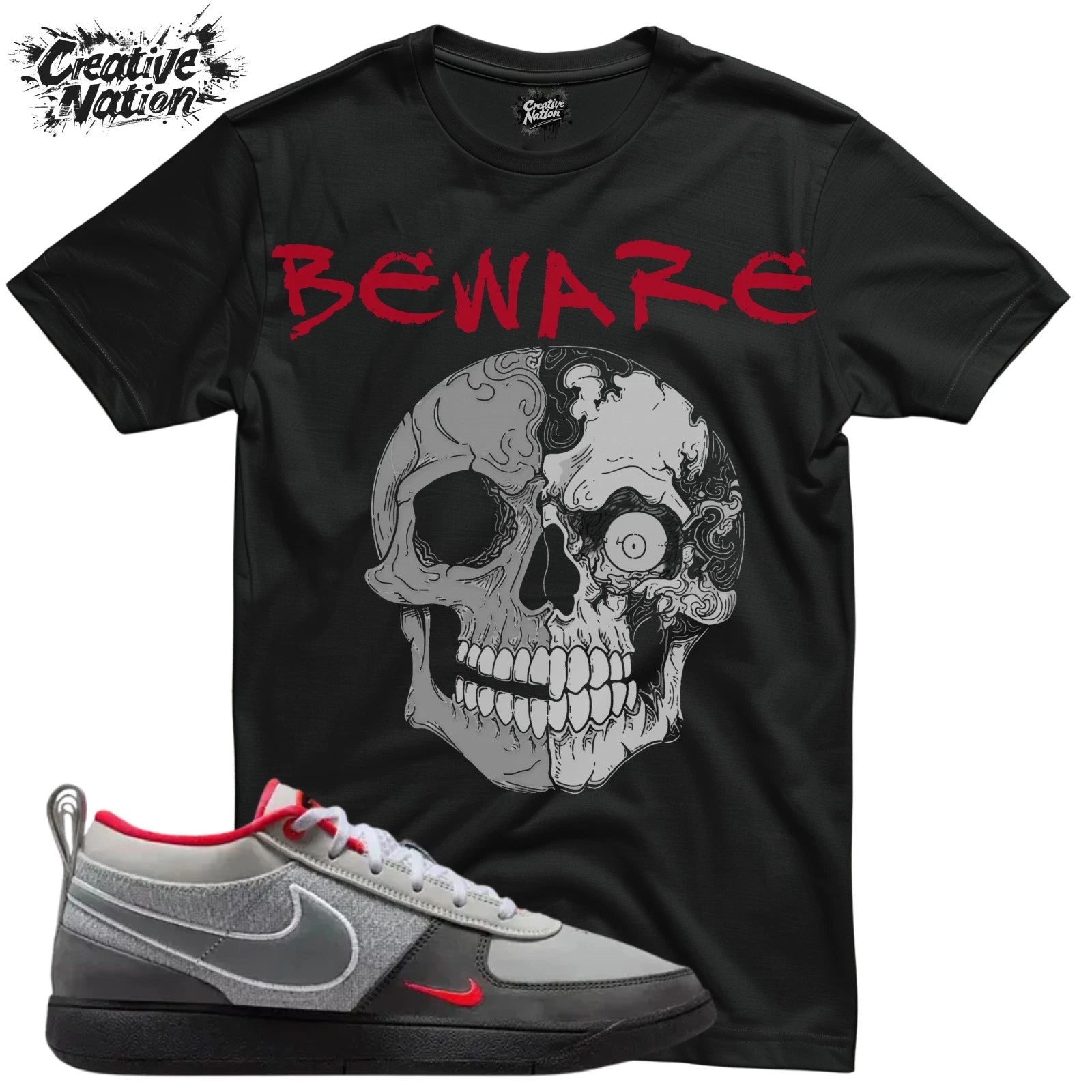 Shirt To Match 1 Unisex Tee Sneaker Shirt Skull Shirt