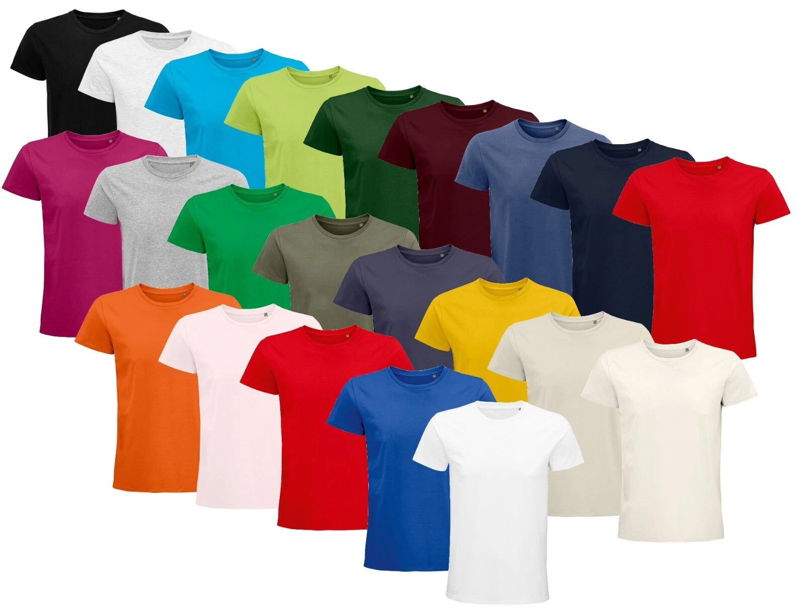 SOLS Summer Weight Organic Cotton Tee Short Sleeve Crew Neck Pioneer T-Shirt