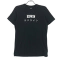 EDWIN Men Japan Casual Black Short Sleeve T-Shirt Size S