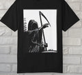 Grim Reaper Comic Shirt Vintage Goth Punk Dark Aesthetic Halloween Unisex Tee