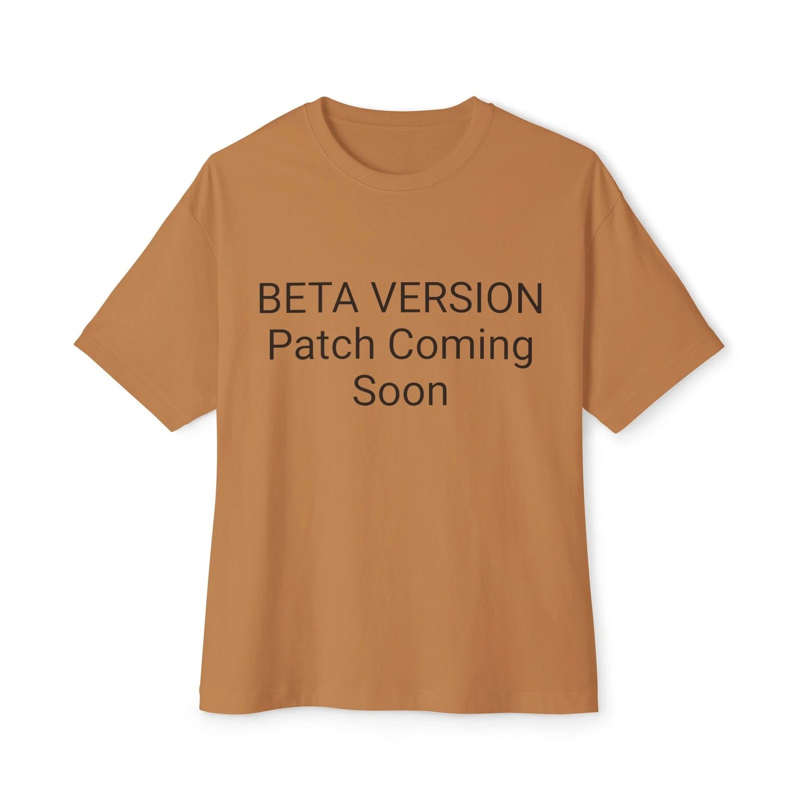 Beta Version Oversized Boxy Tee, Casual Unisex T-Shirt, Trendy Streetwear