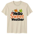 Hello Sweet Weather T-Shirt Autumn Aesthetic Seasonal Fall