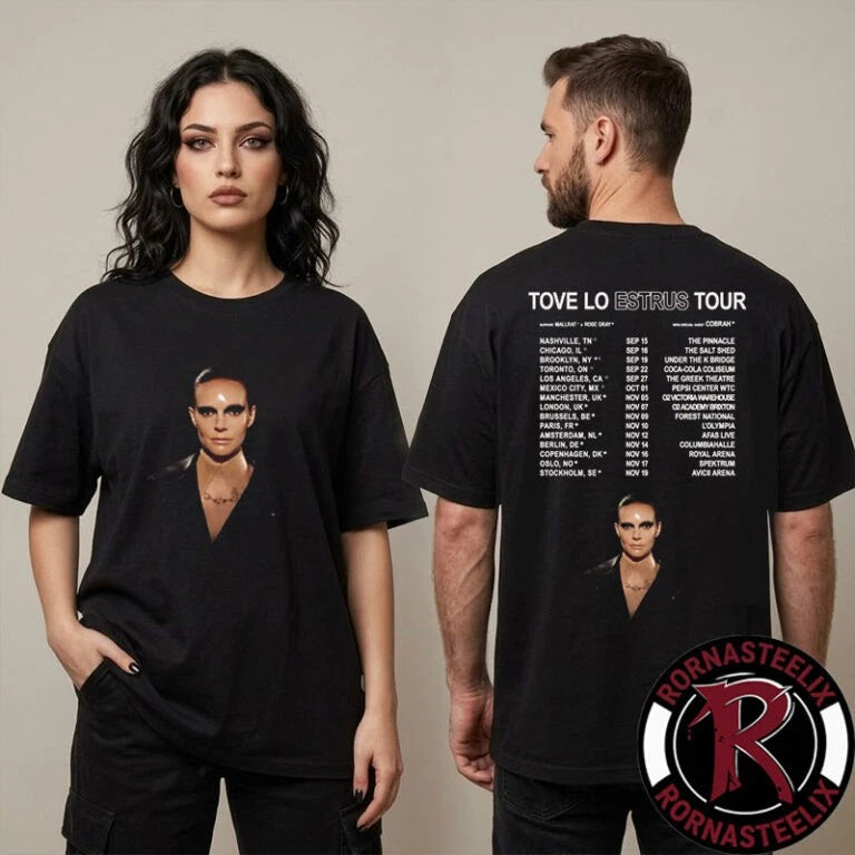 Tove Lo Estrus Tour 2026 Schedule Tour Dates Unisex T Shirt Two Sided