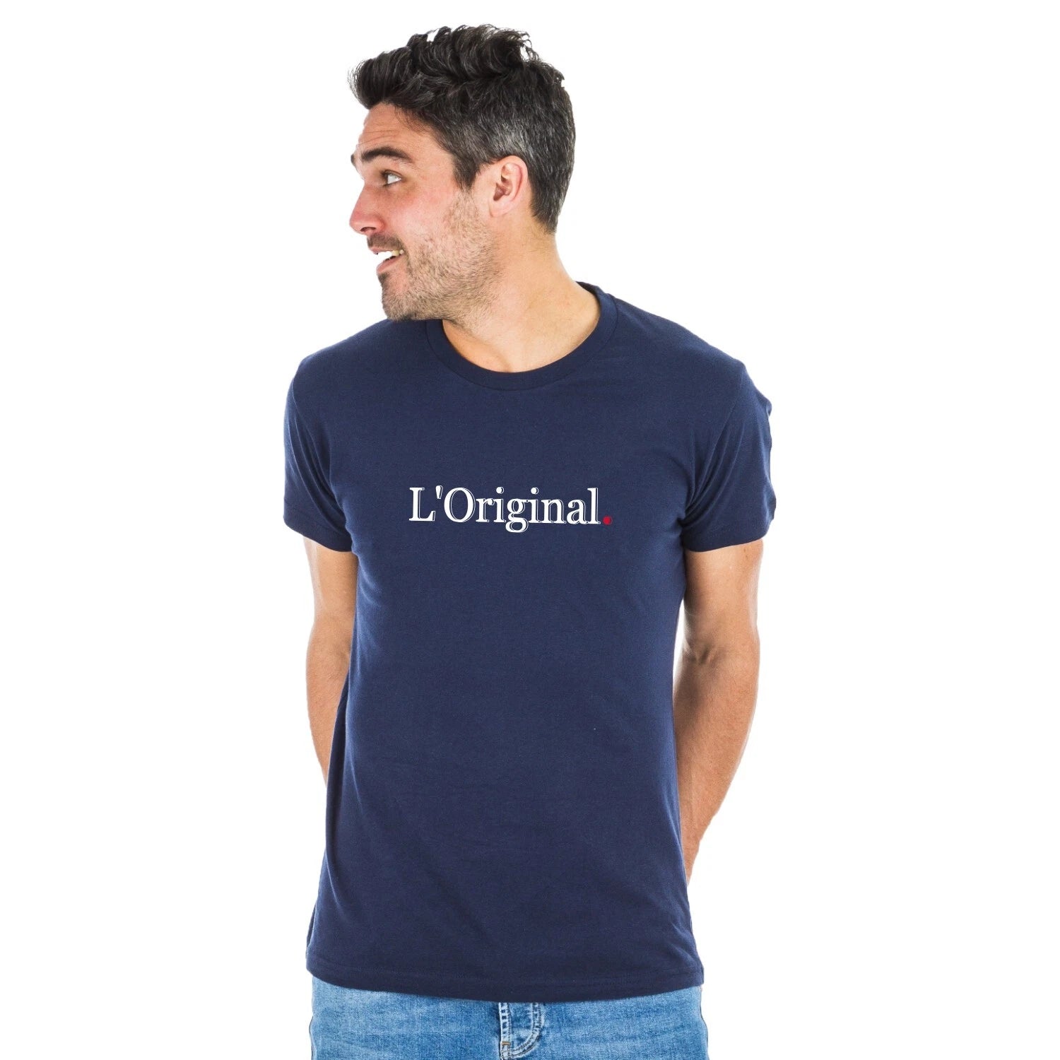 T-Shirt Men's Short Sleeve THE ORIGINAL Color Navy Blue