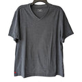 UNTUCKit Bussola V-Neck Shirt Large Dark Gray Ultrasoft Cotton Blend Spring 2021