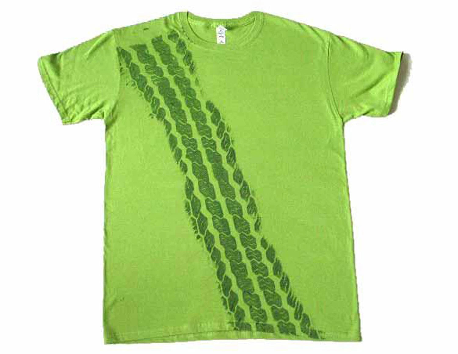 Men's Green Road Print T-Shirt