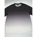 SHEIN Mens 1XL Black White Ombre Gradient Short Sleeve Crewneck T-Shirt