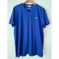 Lacoste Mens Size XL Pima Cotton Soft V-Neck T-Shirt Blue Regular Fit TH6604