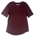 BYLT Drop-Cut Lux T-Shirt Mens Sz XL Maroon Short Sleeve Crew Neck Curved Hem