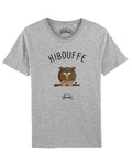 T-shirt men's short sleeve color gray, Hibouffe