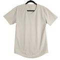 BYLT Drop Cut S/S V-Neck Lux Khaki Tan Short Sleeve Shirt Crew Neck SIZE SMALL