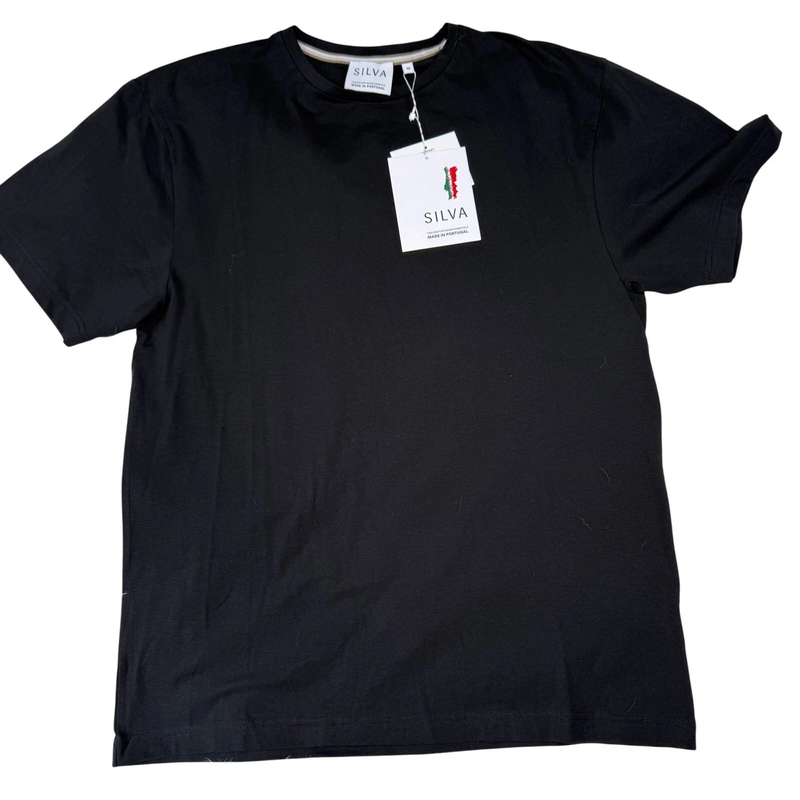 Silva Timeless Portuguese Essentials Men's T-Shirt Size M Black Minimalist NWT