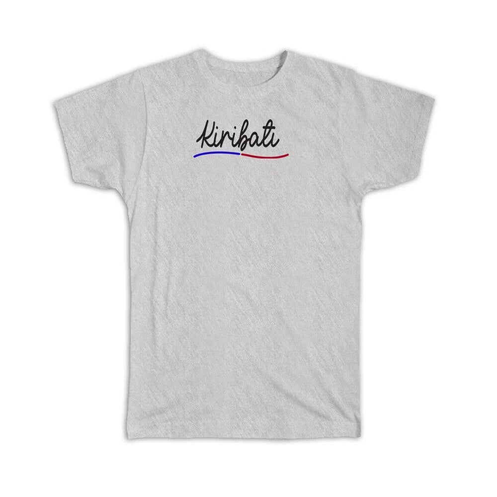 Gift T-Shirt : Kiribati Flag Colors Kittitian Travel Expat Country Minimalist