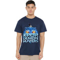 Kpop Demon Hunters Derpy Tiger Sinking Logo Unisex T-Shirt S-5XL, Navy