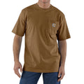 Carhartt Men’s Loose Fit Heavyweight Short Sleeve Pocket T-Shirt K87 Brown XL