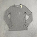 New Arizona Jean Co. Thermal Shirt Men M Gray Minimalist Skater Long Sleeve