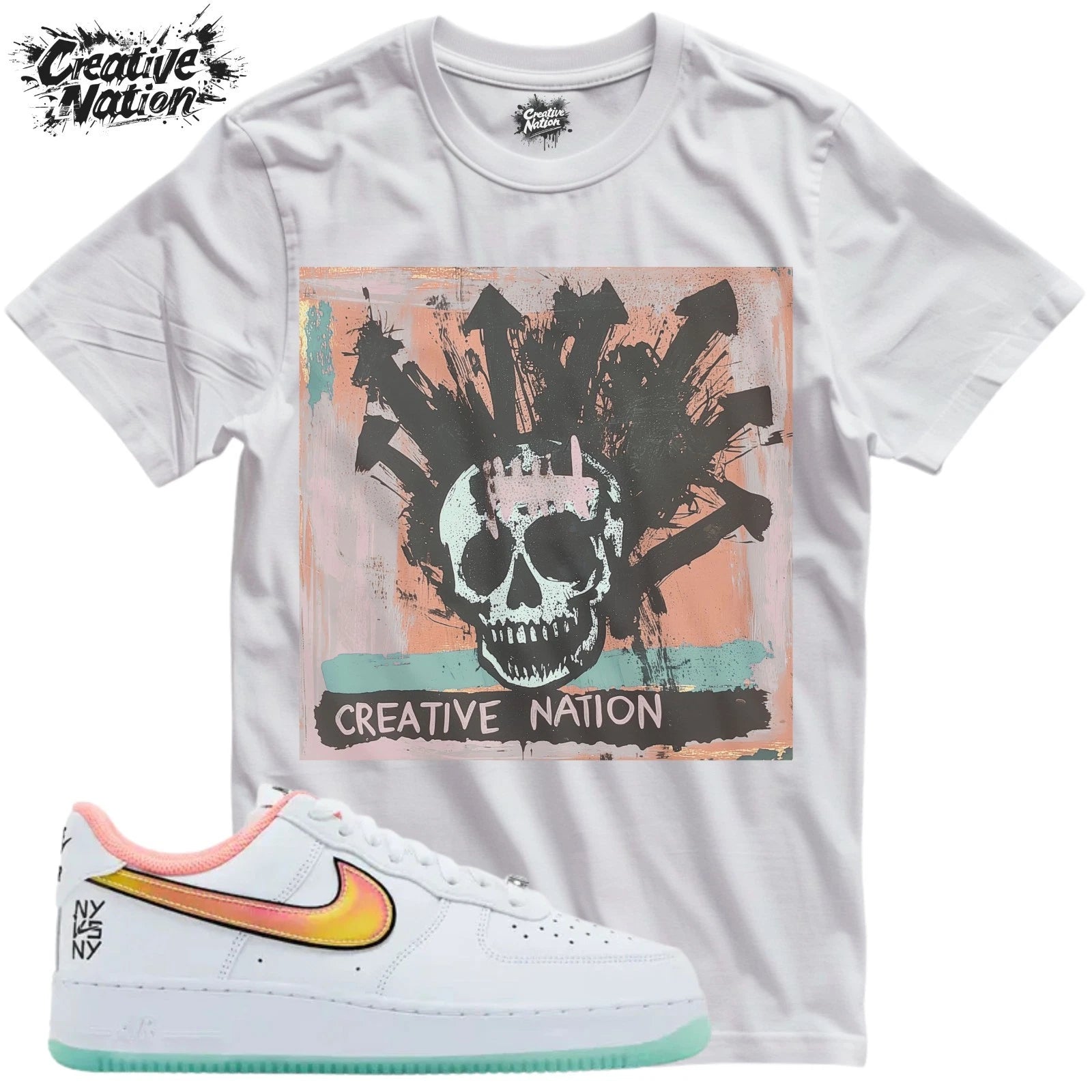 Shirt To Match NY Unisex Tee Sneaker Shirt Skull Shirt