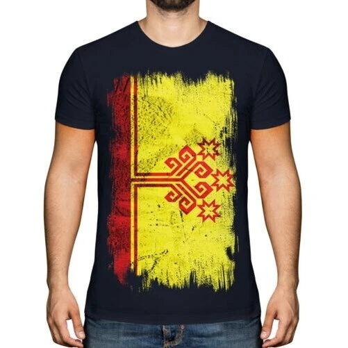 Chuvachie grunge flag men's t-shirt jersey